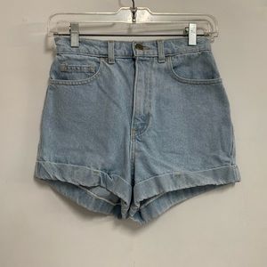 American Apparel High Waisted Denim Short
